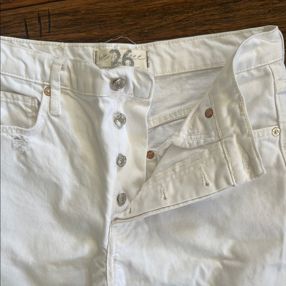 White Distressed Jeans